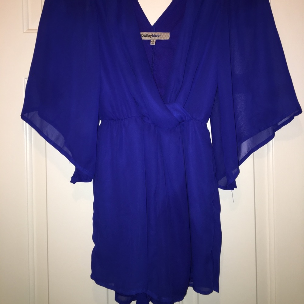Dressy Royal Blue Romper